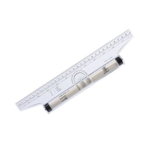 Règle De Dessin Mathématique Transparente,Rouleau Parallèle En Plastique,Outil De Mesure De Dessin De Haute Qualité Pour Les Étudiants En Architecture - Type 30cm