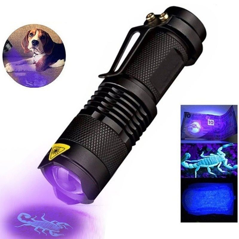 Mini Lampe De Poche Uv Led Avec Fonction N'aime, Torche Ultr... - 2
