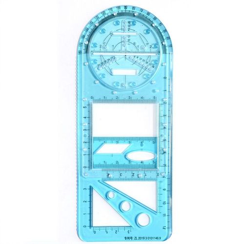 Rapporteur De Règle Géométrique,Outil De Mesure De Modèle De Dessin,Fournitures Scolaires Et De Bureau,Fournitures De Conception D'architecture,Activité Scolaire - Type Blue-Primary School