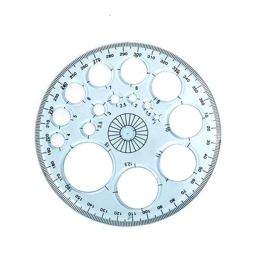 Rapporteur De Règle Géométrique,Outil De Mesure De Modèle De Dessin,Fournitures Scolaires Et De Bureau,Fournitures De Conception D'architecture,Activité Scolaire - Type Blue-Protractor