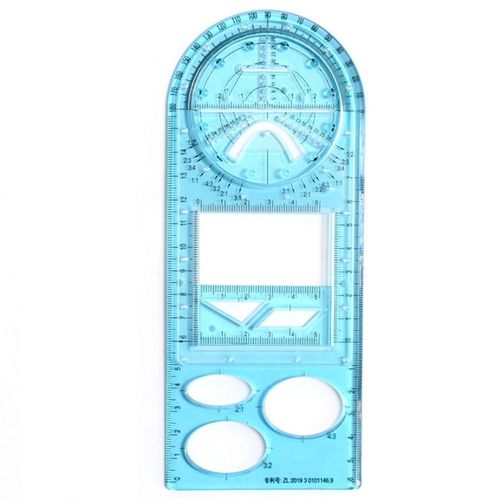 Rapporteur De Règle Géométrique,Outil De Mesure De Modèle De Dessin,Fournitures Scolaires Et De Bureau,Fournitures De Conception D'architecture,Activité Scolaire - Type Blue-High School