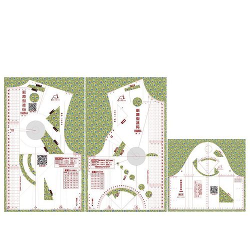 Règle De Tailleur Pour La Couture,Design De Mode,Gril,École,Étudiant,Technologie,Décoloration,Dessin,Templette,Vêtement,Prototype,1:1 - Type Three Pieces A Set