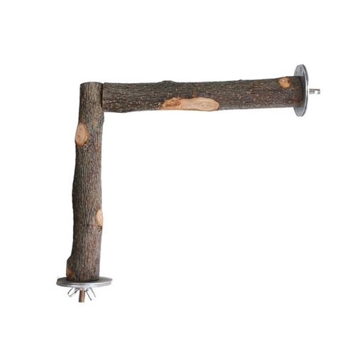 Perchoir En Bois Naturel En Forme De L, Support Pour Oiseaux, Bar En Bois Naturel, Jouets À Mâcher Pour Perroquets, Nouveauté 2022