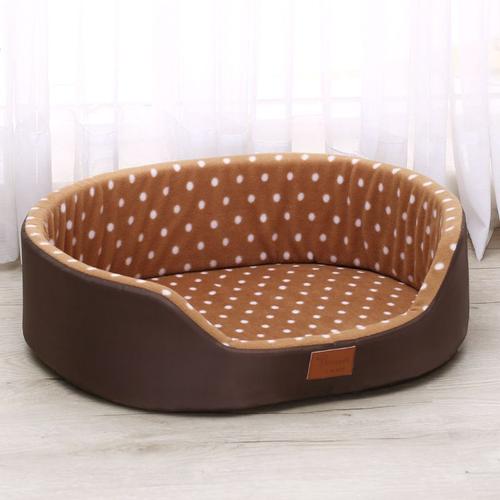 Lit Chaud Pour Animaux De Compagnie Avec Motif De Points, Maison Pour Chien, Canapé, Chenil, Doux, Sourire, Tapis Pour Testosterone Os, Petits Chiens Et Chats, Accessoires Pour Animaux De Compagnie, Q