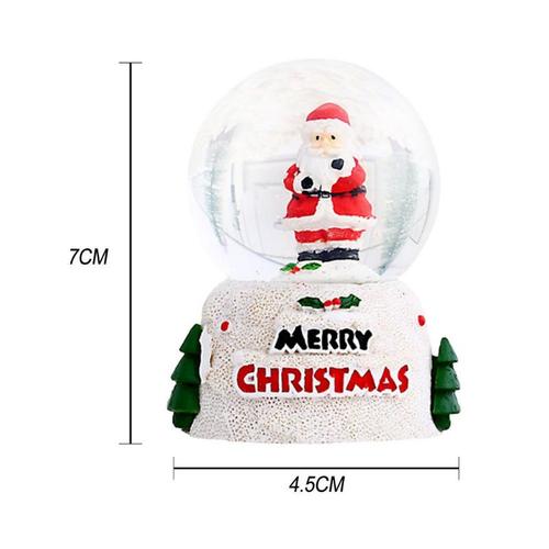 Ornements de table de boule de cristal de bonhomme de neige musical électrique, plonger oyant, père Noël, boule de neige, cadeau de Noël pour les enfants