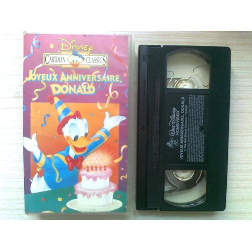 Cassette Vidéo Vhs - Joyeux Anniversaire Donald - Walt Disney