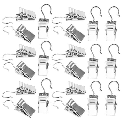 Crochets Pour Rideau De Douche, 100 Pièces, Anneau De Rideau, Clips De Rideau, Serviettes, Nouveaux Crochets