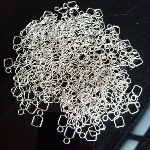 Accessoires De Lustre En Acier Inoxydable, Connexion De Cristal, Connecteur De Perles De Cristal Bricolage, Pièces De Lampe Confronentes Plus Foncées, 100 Pièces