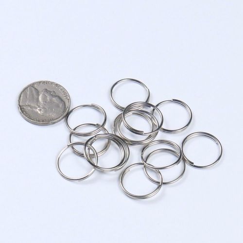 Anneaux Ronds En Acier Plaqué Argent Pour Lustre, Connecteur En Clip Localité, Pendentif, Perle, Accessoires De Rideau, 11mm, 100 Pièces/Lot