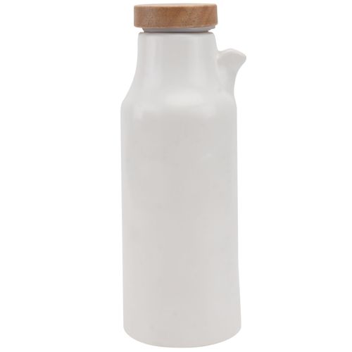 Distributeur De Vinaigre En Acier Inoxydable, Pot D'assaisonnement, Bouteille De Bouilloire En Céramique, Carafe À Eau Et Huile, Verseur D'olive Blanc Hi