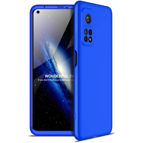 Coque Compatible Avec Xiaomi Mi 10t/Mi 10t Pro 5g Housse, [Le Design Ultra-Mince Et Léger] [Protection Contre Les Rayures] [Adhérance Parfaite] Étui De Silicone Pc Dur Antichoc, Bleu