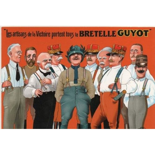 Carte Postale Theme Publicite Bretelle Guyot