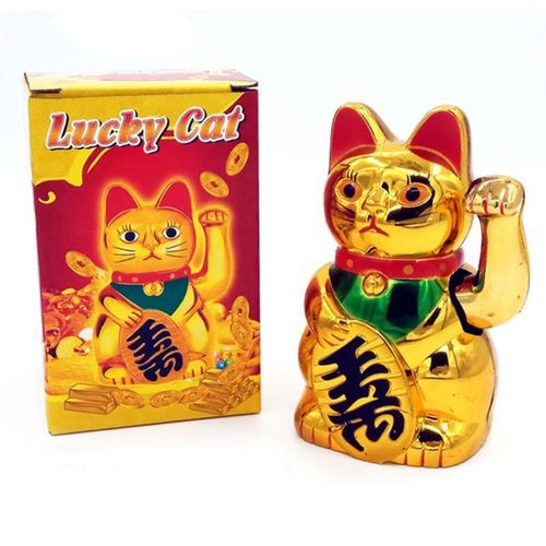 Maneki Neko ? décoration électrique en or, chat porte-bonheur à bras ondulé, pour la maison, le bureau, l'hôtel, vente en gros