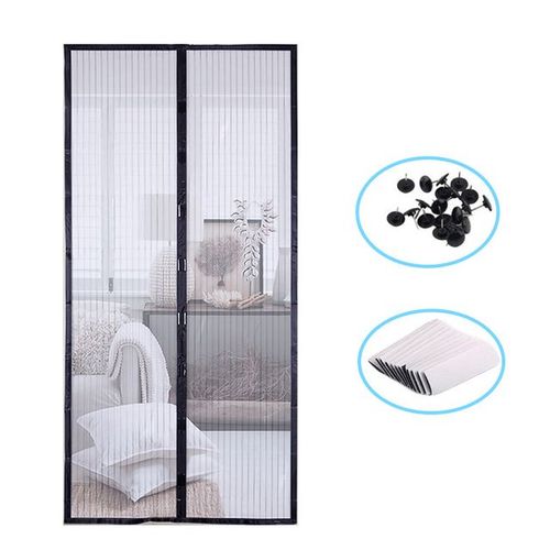 Rideau De Porte À Écran Magnétique, Anti-Moustiques, Moustiquaire, Maille, Fermeture Automatique, Taille Personnalisée, Installation Facile, Nouveau, 2023