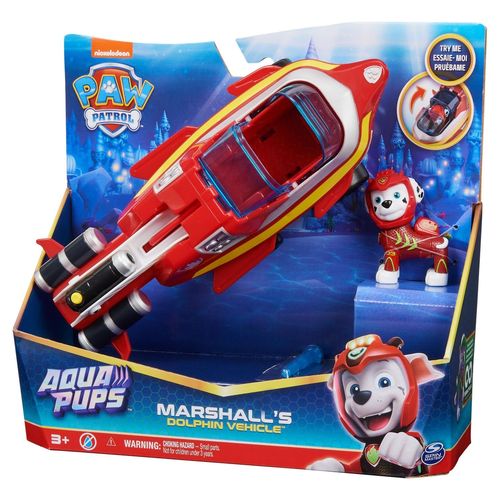 La Pat' Patrouille Vehicule + Figurine Marcus Aqua Pups La Pat' Patrouille