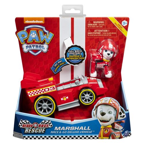 La Pat' Patrouille Vehicule + Figurine Marcus Ready Race Rescue Paw Patrol (Solid)