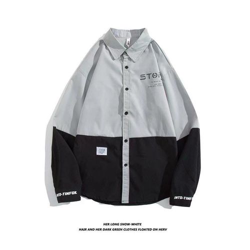 Chemise Homme Jeunesse Chemise A Manches Longues Homme Décontracté Coupe Cintrée Revers Veste Hommes Cheveux Une Piece