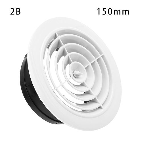 Grilles de Ventilation,4 Types,100mm/150mm,Couvercle d'Aération,Valve d'Extraction en Surpoids,Pièces Rondes - Type B-150mm