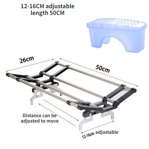 Étendoir Électrique Suspendu Pliable et Extensible pour Vêtements,Accessoire de Chauffage à Huile et Étain - Type black 12-16cm length