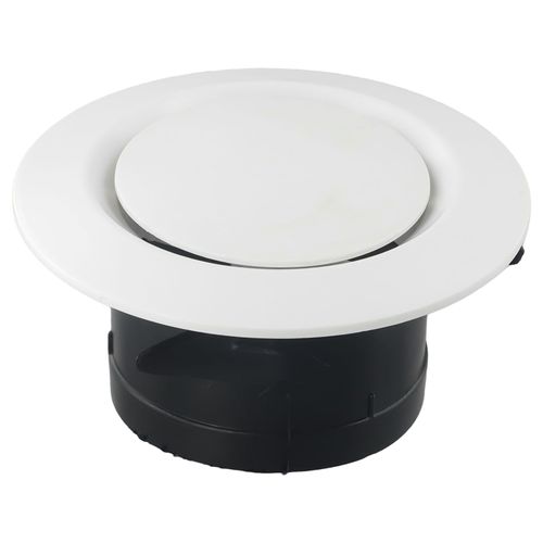 Couvercle de grille d'aération en T montable pour salle de bain,alimentation en air au plafond,diffuseur facile,fournitures d'amélioration de l'habitat,accessoires,tuyère ABS,75-200mm - Type 100MM