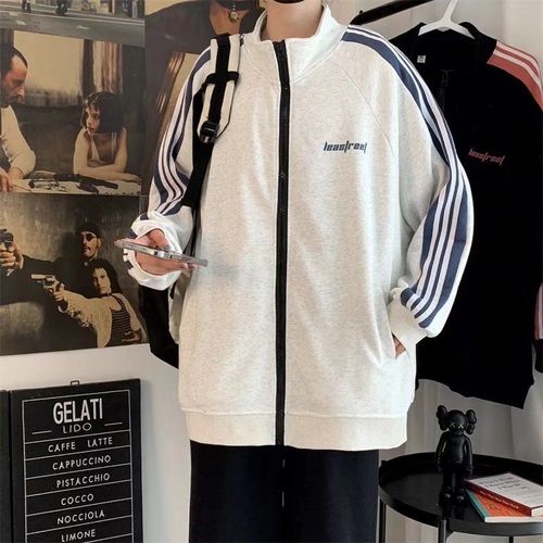 Veste Homme A La Mode Ins Style Automne Et Hiver Uniforme De Baseball Version Coréenne De Ins Tendance Casual Sport Couple Cardigan Pull