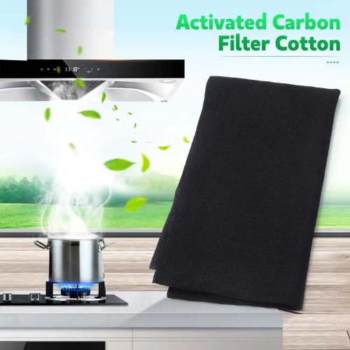 Filtre à charbon actif en coton pour hotte de cuisine,extracteur universel pour ventilateur d'accès à la fumée,pièces de hotte de cuisine,47x114cm