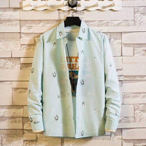 Chemise A Manches Longues Pour Hommes Marque A La Mode Mince Printemps Belle Chemise D'affaires Formel Style Coréen Vetements A La Mode Tout Match Chemise En Pouces