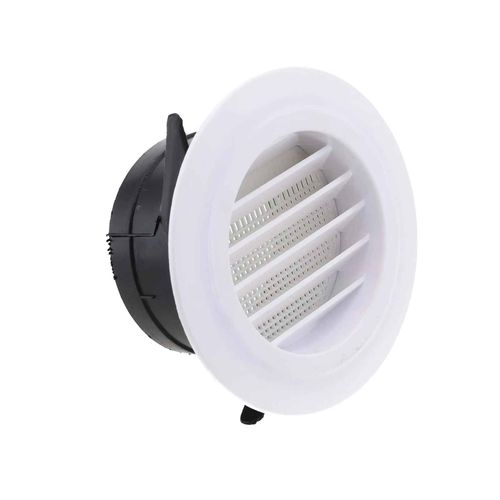 Grille d'aération intérieure à persiennes rondes,grille ABS,volume d'air réglable,75mm,100mm,125mm,150mm,200mm,1PC - Type A 100mm