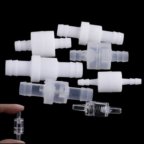 1 pièces blanc transparent 4/6/8/12mm en plastique One Way en ligne clapet anti-retour gaz Air liquide eau fluides vanne