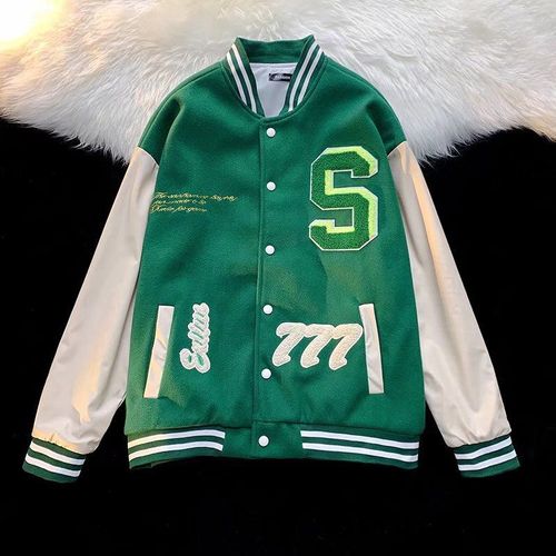 Hiver Haute Rue Hip Hop Style Américain Hiphop Coton Costume De Baseball Hommes Et Femmes Rétro Veste Rue Manteau De Laine