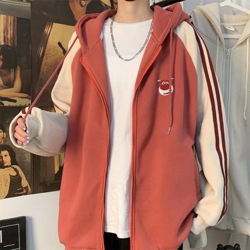 Printemps Pull Cardigan Garçons Vetements D'extérieur Automne Vetements Supérieurs College Version Coréenne Harajuku Style Ins Super Manteau De Feu