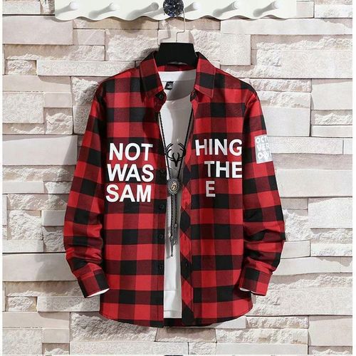 Chemise A Carreaux Hommes A Manches Longues Style Coréen Ample A La Mode Beau Manteau Grande Taille Printemps Et Été Nouvelle Chemise Pour Hommes