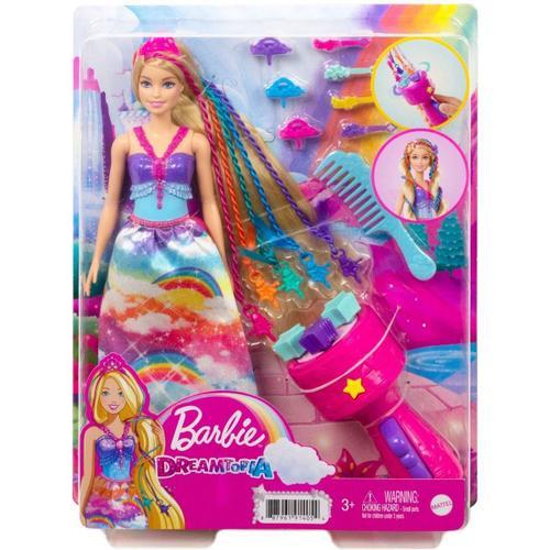 Poupée Barbie Princesse Tresses Magiques Dreamtopia Robe Arc En Ciel