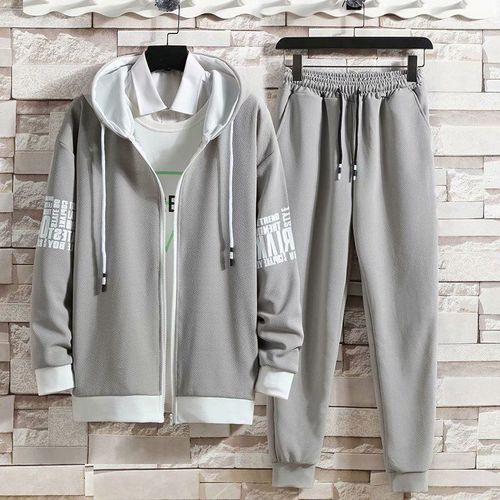Printemps Et Automne Costume Hommes Style Coréen A La Mode Pull A Manches Longues Costume Deux Pieces Couple Vetements Veste Vetements Décontractés Hommes