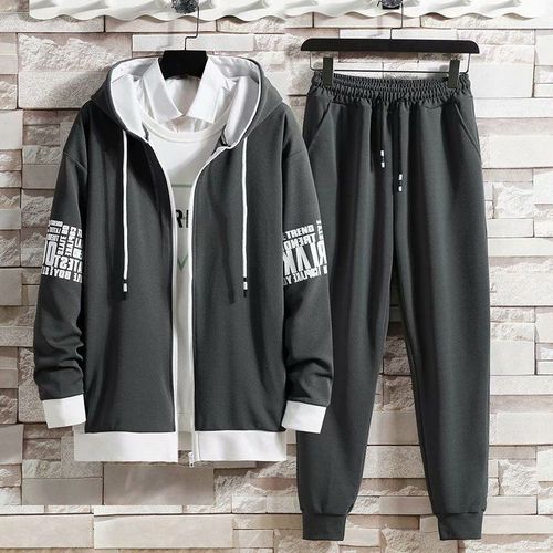 Printemps Et Automne Costume Hommes Style Coréen A La Mode Pull A Manches Longues Costume Deux Pieces Couple Vetements Veste Vetements Décontractés Hommes