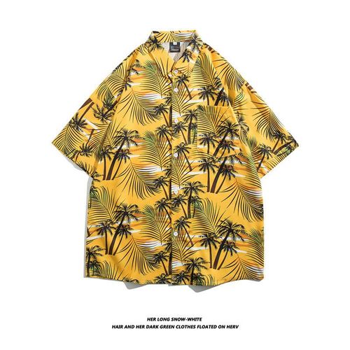 Chemise A Fleurs Hawaiennes De Style Rétro De Chemise A Manches Courtes Pour Hommes