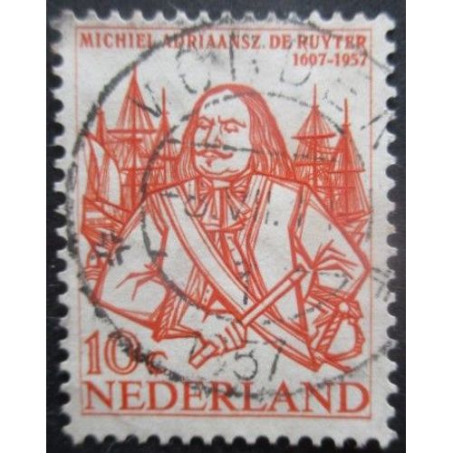 Pays-Bas N°671 Amiral M. A. De Ruyter Oblitéré