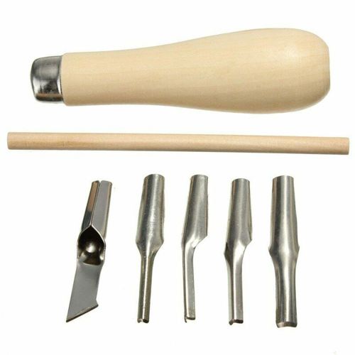 Bloc De Lino Pratique Pour Découper Des Timbres En Caoutchouc, Outils De Sculpture Avec 5 Lames Pour L'impression, Outil Nécessaire Pour Faire Soi-Même
