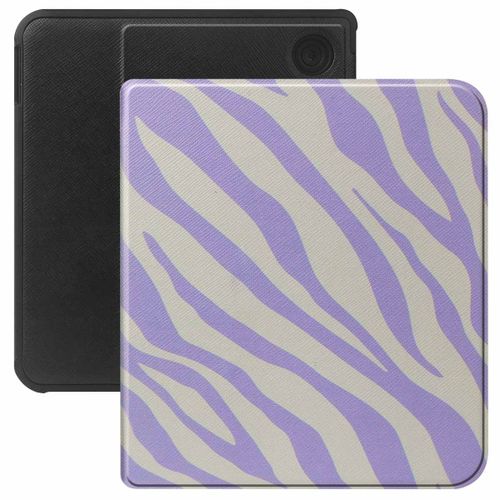 Selencia Étui de liseuse portefeuille Vivid Kobo Libra Colour Zebra Light Lilac