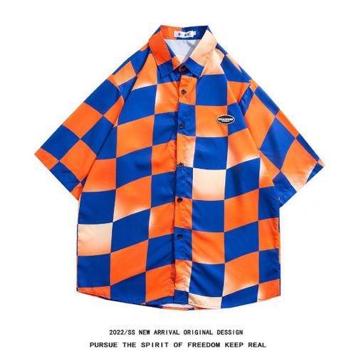 Chemise A Fleurs A Manches Courtes Style Rétro Vétiver Version Coréenne A La Mode Belle Chemise Hommes Et Femmes Style Étranger Haut Tres Féerique