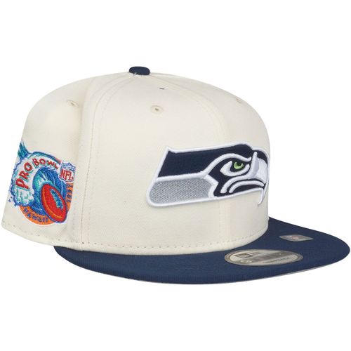 New Era 9fifty Snapback Cap - Seattle Seahawks Chrome Beige