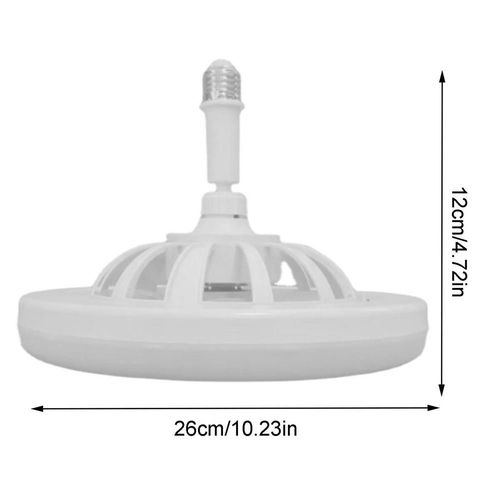 Ventilateur De Plafond Avec Lampe D'éclairage, Base Convertisseur Avec Télécommande Pour Chambre À Coucher, Salon, Maison, Silencieux, 3 Vitesses, 30w