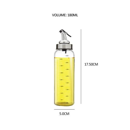 Bouteille d'huile, vinaigre et distributeur d'huile, lot de 180 ml,  distributeur