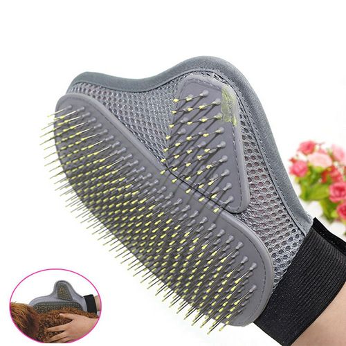 Gant De Soin Du Pelage Avec Brosse, En Silicone, Peigne Et Élimine Les Poils Morts, Idéal Pour Le Toilettage Des Animaux De Compagnie, Chiens, Chats