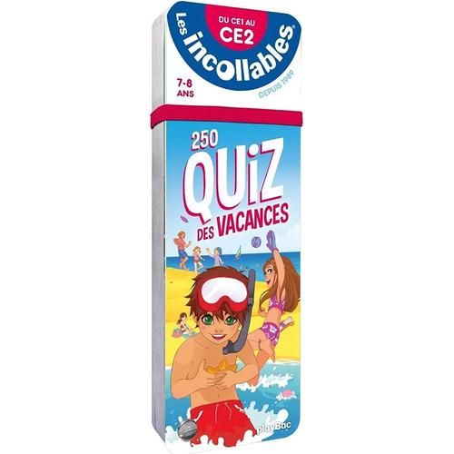 Les Incollables : 250 Quiz Des Vacances [Du Ce1 Au Ce2, 7-8 Ans] - Playbac, 2018