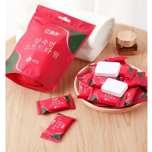 Lingettes Compressées Pour Le Visage, Serviettes De Voyage, Mini Lingettes Triangulaires, Tablette Compacte, Mouchoirs, Poulet, 15/20 Pièces