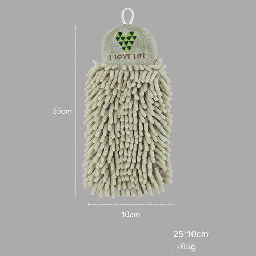 Essuie-Mains Doux En Chenille Pour La Maison, Super Absorbant, Respectueux De L'environnement, Lingette Grill Avec Boucles De Confrontation, Accessoires De Cuisine