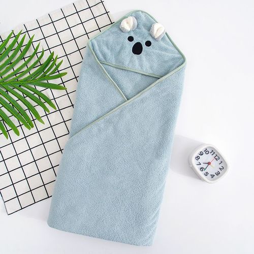 Serviette De Bain Pour Nouveau-Né, À Capuche, En Velours, Pour Bébé, Couverture De Plage Pour Enfant