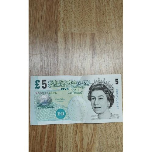 Billet 5 Pounds Bank Of England