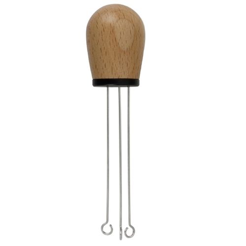 Distributeur de café en poudre, poignée en bois massif, Type d'aiguilles, doseur de café en poudre, outil de nivellement, distributeur d'aiguilles